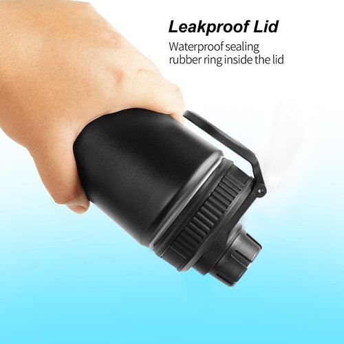 UWSTE 2 Pack Lid Replacement Compatible with Thermoflask, Leak Proof lid Fits for Thermoflask 16 18 24 32 40 64oz Wide Mouth Bottle, Handle Easy to Carry, BPA Free.