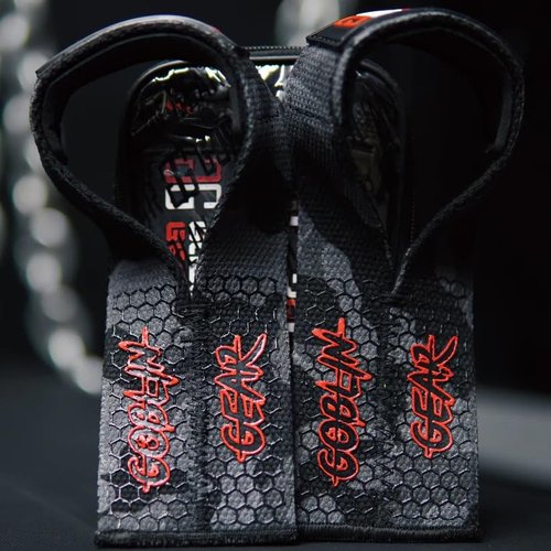 Goblin Gear 17.5" Super Duty V-Straps (1 Pair) - Lifting Wrist Straps for Weightlifting - Weight Lifting Wrist Wraps Straps for Deadlift ??Gym Straps for Powerlifting, Strength Training, Bodybuilding, Deadlift - Workout Gym Equipment for Men & Women