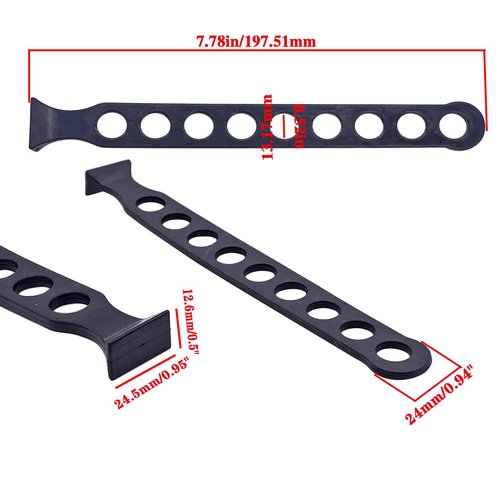 UTV Gun Rack Rubber Strap 70732,Rubber Chain Strap 2-70732 for UTV Golf Cart Mini Bike Rack 4 Packs