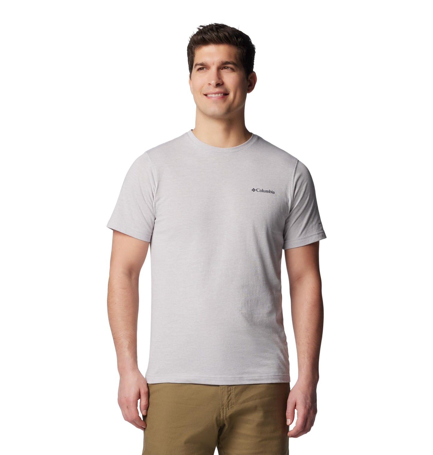 Columbia Mens Thistletown Hills Short Sleeve T-Shirt, Columbia Grey Heather, Large