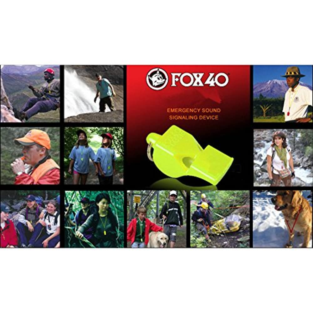 Fox 40 Classic CMG Pealess Safety Whistle, 115 dB, White - 9603-0708