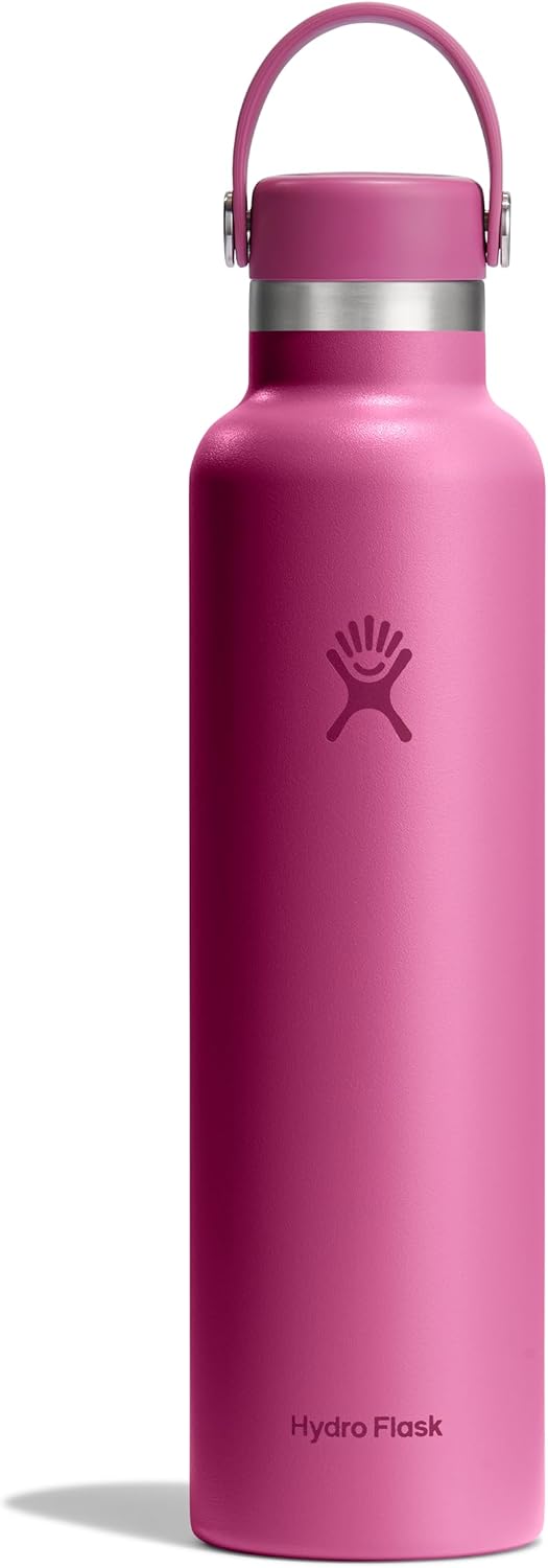 Hydro Flask Water Bottle - Insulated Stainless Steel - Non Spill, Leakproof in 24 Oz White