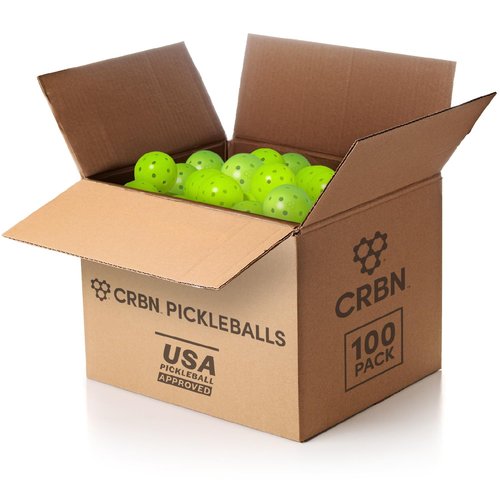 CRBN C40 Pickleball Balls 6 Pack - Outdoor Pickleball Balls - Built for Durability & Precision - Roto-Molded 1-Piece Design