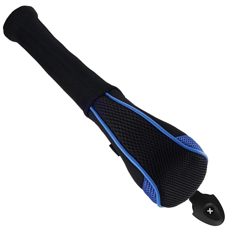 Andux 4 Pack Long Neck Mesh Golf Hybrid Club Head Covers CTMT-01 - Dial No. 3–X, Pull-On