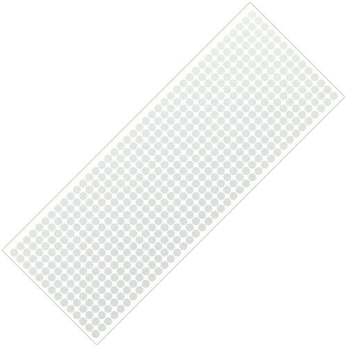 Golf Club & Golf Ball, White Reflective Dot Stickers, 3M Weatherproof Decals for Enhanced High Speed Camera Detection and Simulators, 1/4 Inch Size, Pack of 546
