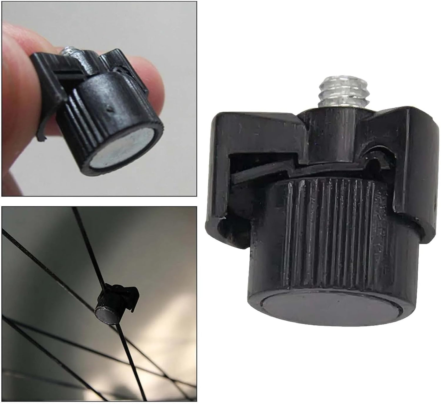2 Pack Bike Computer Spoke Magnet Universal Speedometer Wheel Mount Strong Magnetic Speed Sensor Counting for Bicycle Road Odometer Cycling Riding Replacement Parts