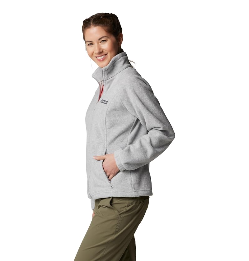 Columbia Benton Springs Full Zip Fleece Jacket for Women - Cirrus Grey Heather, Medium
