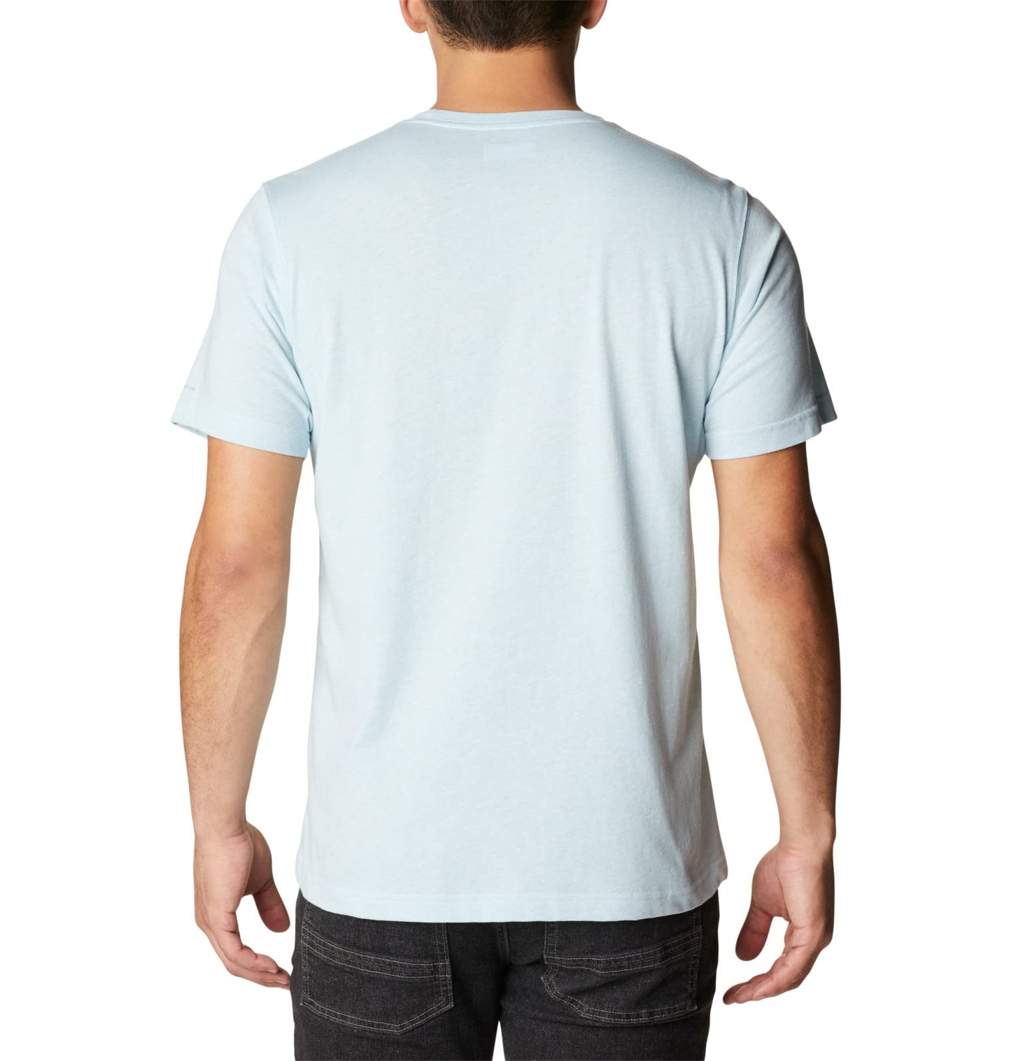 Columbia Men's Thistletown Hills Short Sleeve, Sky Blue Heather, Small