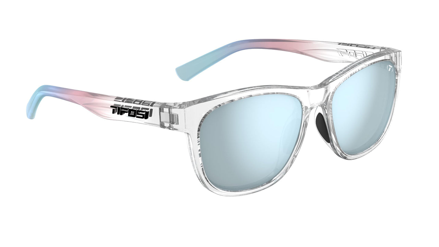Tifosi Optics Swank Sunglasses (Satin Electric Green/Smoke Lens Bright Blue Mirror)