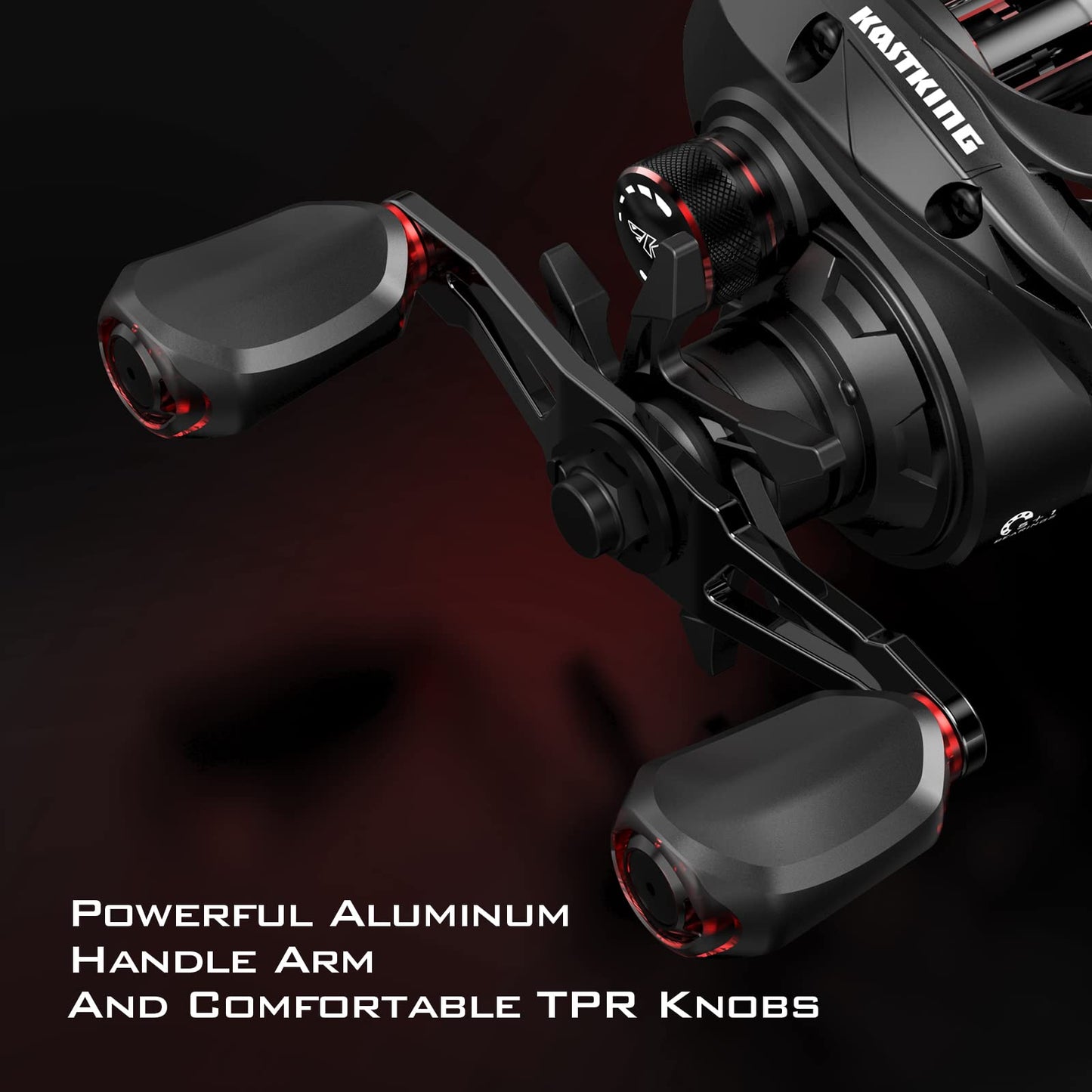 KastKing Brutus Baitcasting Fishing Reel, 7.2:1 Gear Ratio, Right Handed
