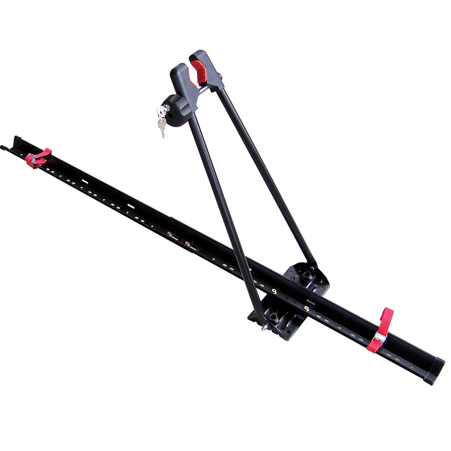 Swagman Upright Roof Mount Bike Rack – Rooftop Upright Bike Carrier for Secure Bicycle Transport