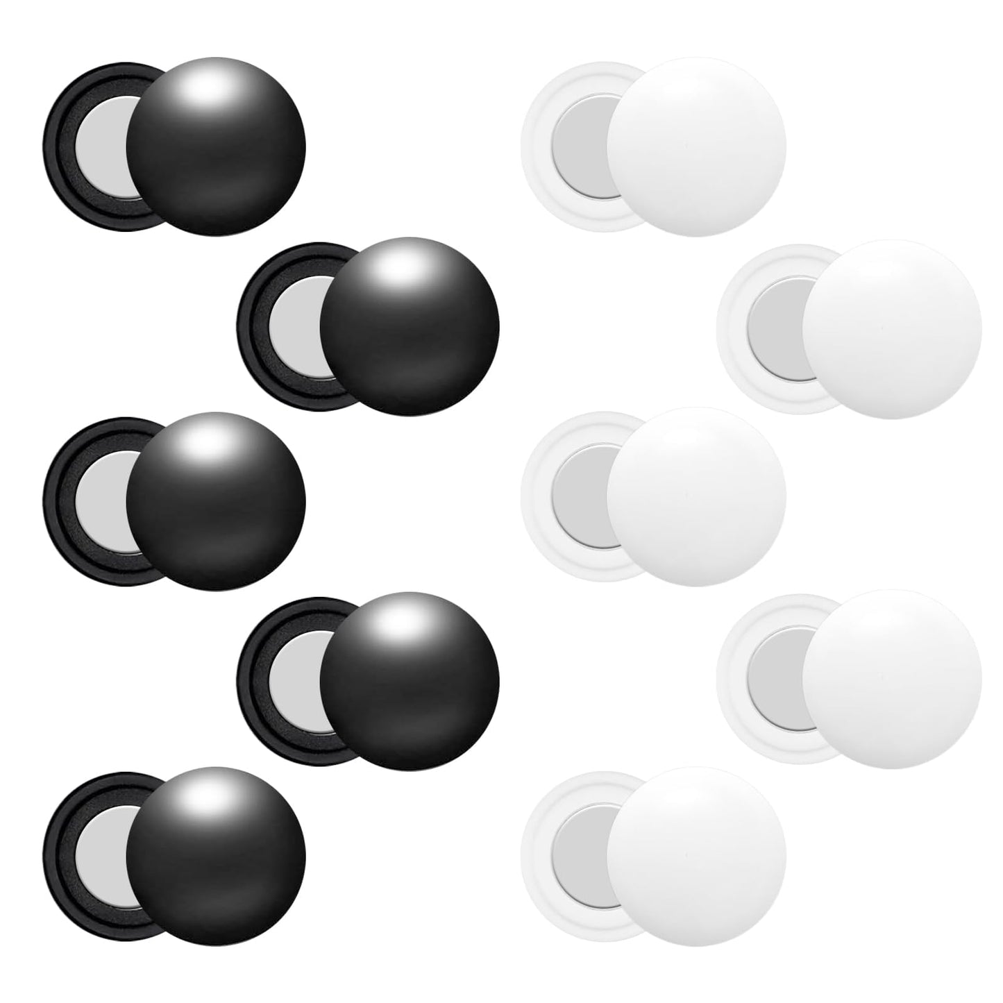10Pcs Running Bib Clips Marathon Bib Clips for Runners Bib Fixing Fastener Clip Race Bib Clips Race Number Buckle Race Bib Magnets Bib Holders White Black, Bib Magnets for Runners Field Run Supplies
