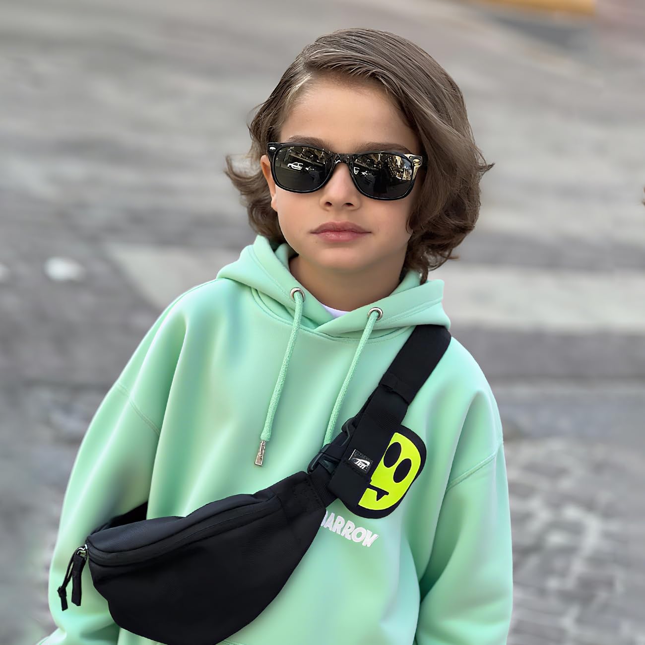 SEKKAF Kids Polarized Sunglasses for Boys Girls,Retro Toddler Sun Glasses UV Protection Shades