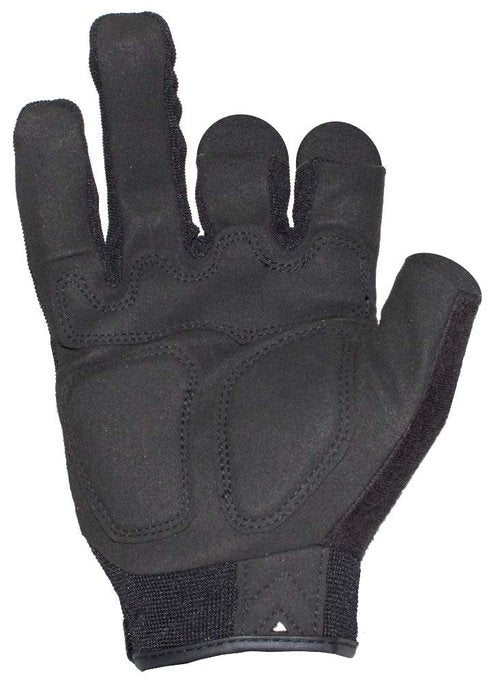 Ironclad Tactical Impact Trigger Gloves, TAA Compliant, Best for Military, Law Enforcement, Airsoft, Paintball, Machine Washable, Sized XS-XXXXL, Black (IEXT-FRIBLK-03-M), Medium (1 Pair)