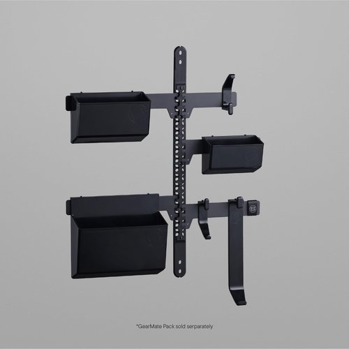 Steadyrack GearMate SteadySpine - Bike Accessories Storage for Garage and Home - Space Saver, Adaptable System - 28 bracket positions - Integrates with all bike racks.