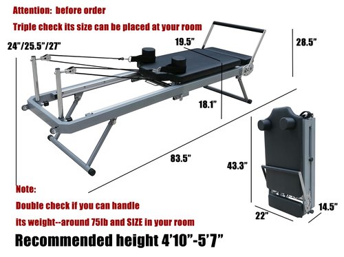 nexace Pilates Reformer Machine ,Foldable Pilates Machine Equipment for Home