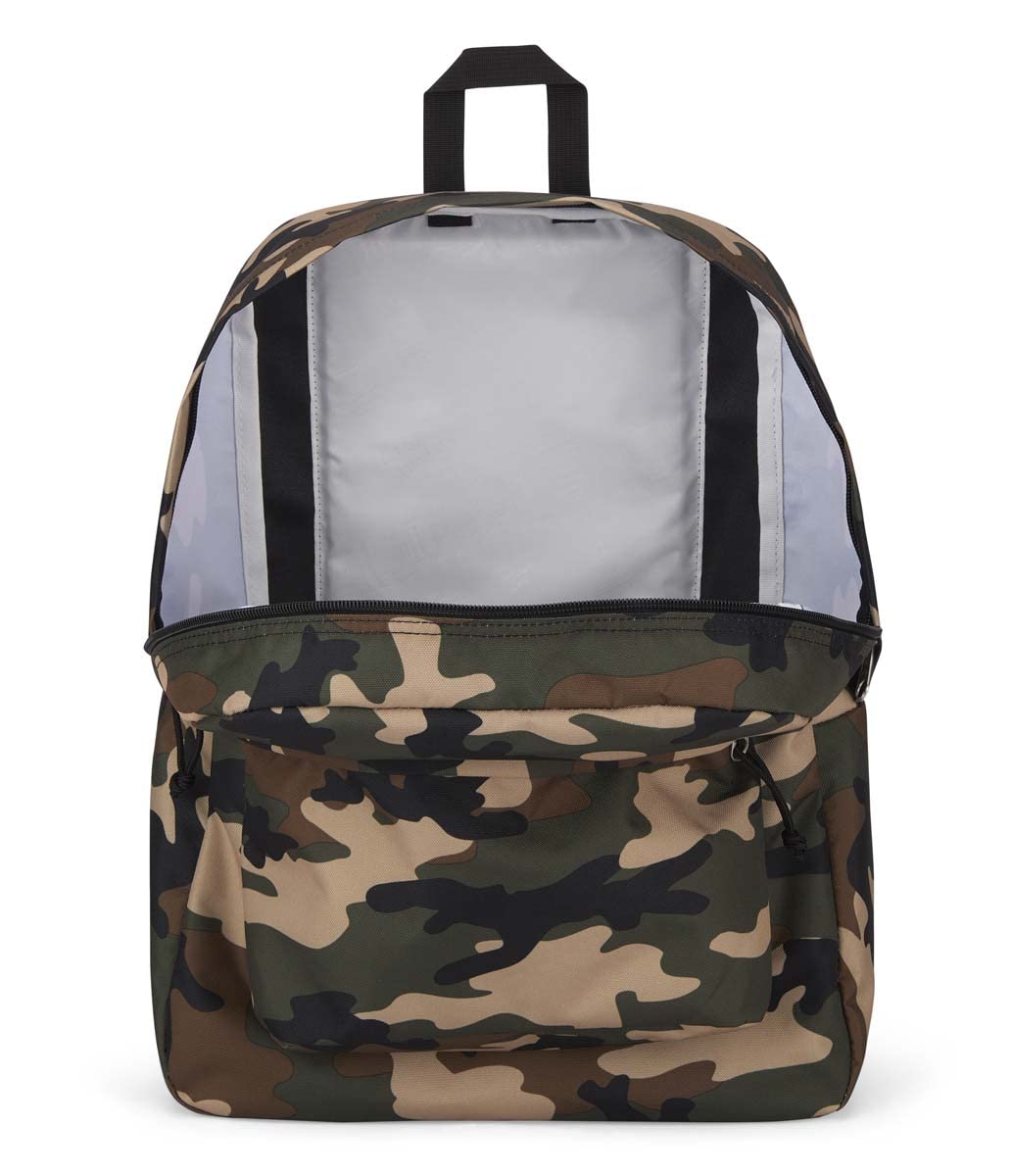 JanSport SuperBreak One Backpacks - Durable, Lightweight Bag with 1 Main Compartment, Front Utility Pocket with Built-in Organizer - Premium Backpack, Buckshot Camo