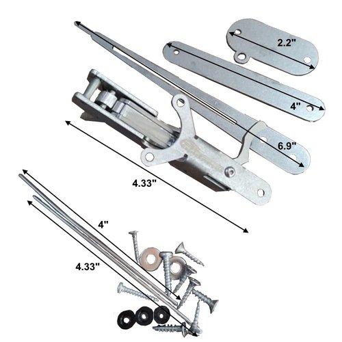S*MART EGE Chrome Trigger Mechanism for Wooden Spearguns, 551 lb Pull Force, Stainless Steel Construction with Hardware Kit, Reverse Mechanism, Wooden Speargun Trigger