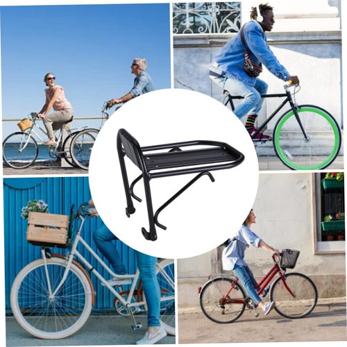Bike Front Rack Aluminum Front Racks Carrier Front Shelf for Mountain Bike Accessories Bike Frame Basket 1PC Bike Front Rack