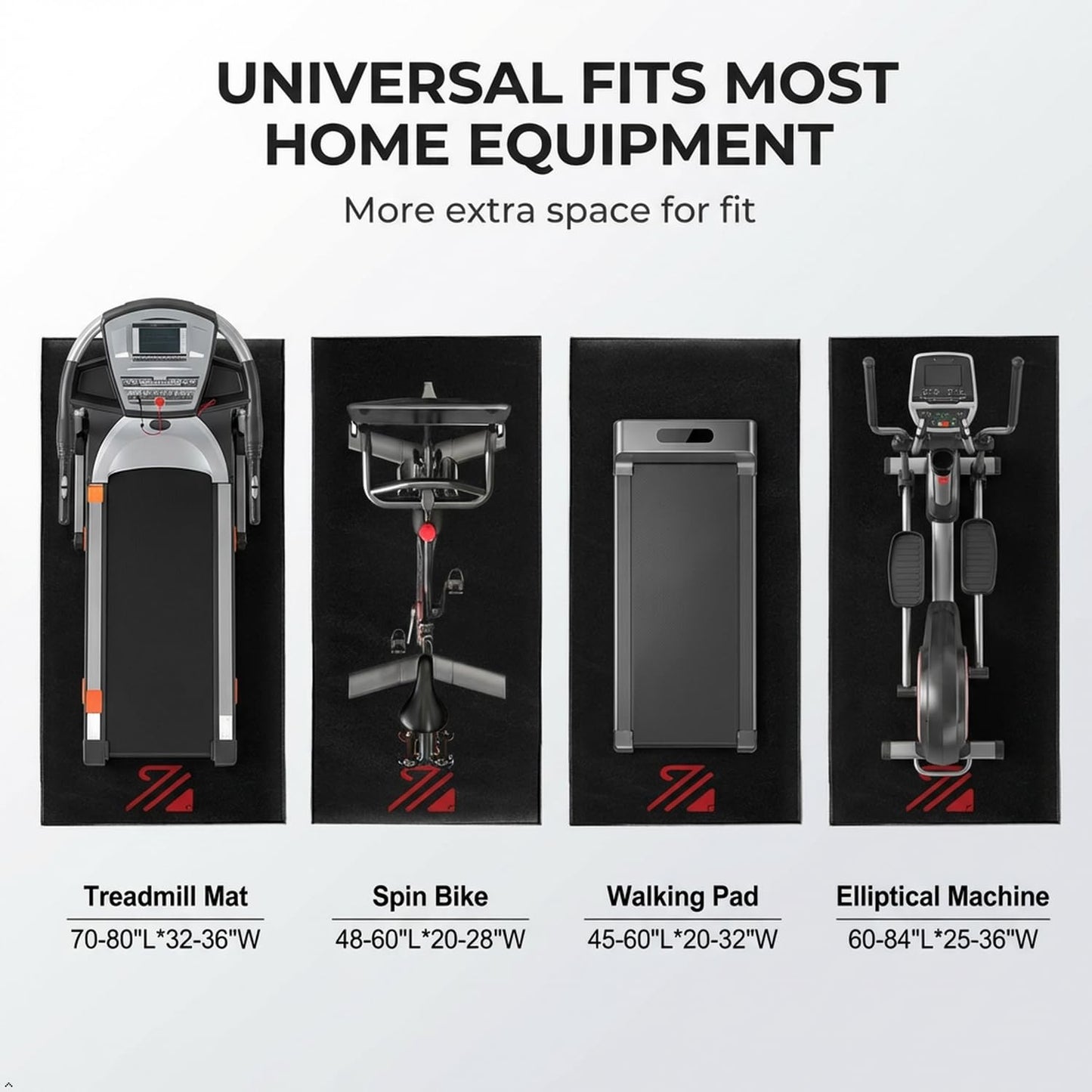 BUCKLOS Treadmill Mat for Walking Pad and Home Gym Equipment