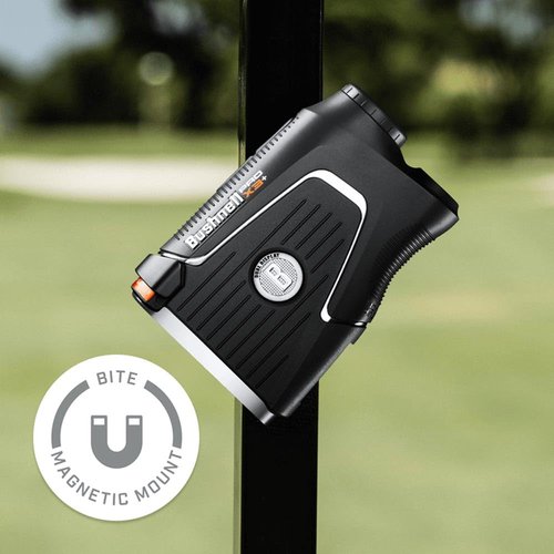 Bushnell Golf Pro X3+Link Laser Rangefinder | Slope & Wind Compensation, Magnetic Mount, Waterproof, 7X Magnification, PinSeeker, 1300 Yd Range, 3D Flyovers in App, Signature Series Golf Towel Bundle