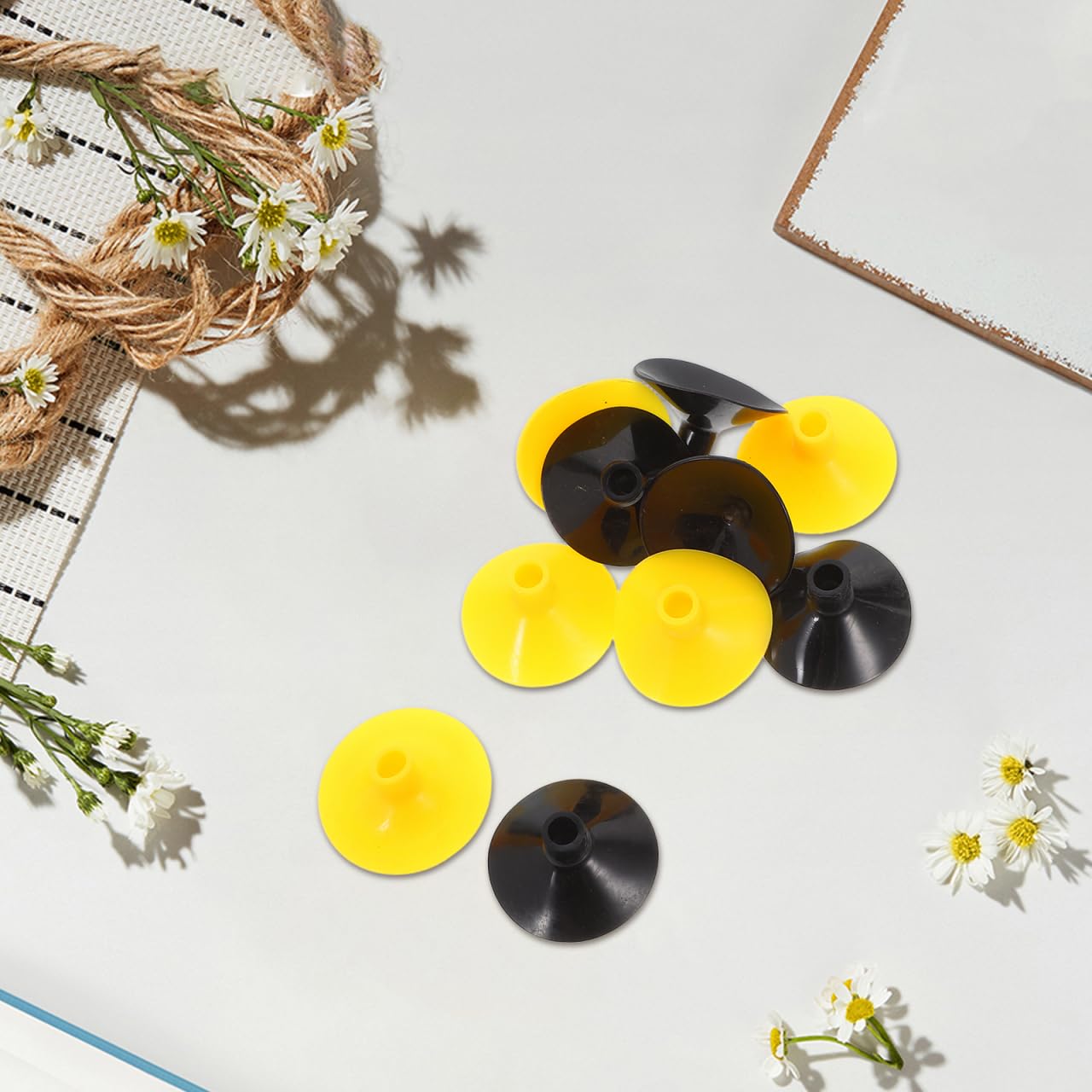LIOOBO Arrows Suction Cup: 10pcs Rubber Suction Cup Arrows, Replacement Suction Props, Strong Suction Cup for Child Compound Bow
