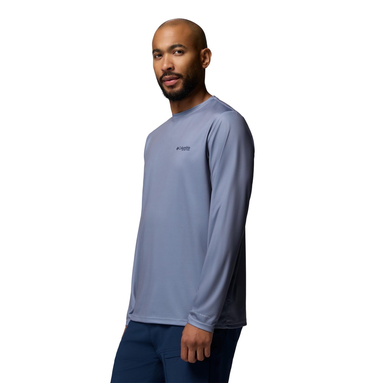 Columbia Men's Terminal Tackle PFG Fish Shine II Long Sleeve, New Moon, X-Large