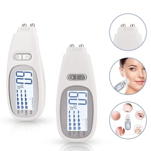 DGFJY Skin Detector Moisture Tester Skin Diagnosis Analyzer Portable Mini Skin Analyzing Device For Skin Care With Backlit Digital Skin Detector Moisture Tester
