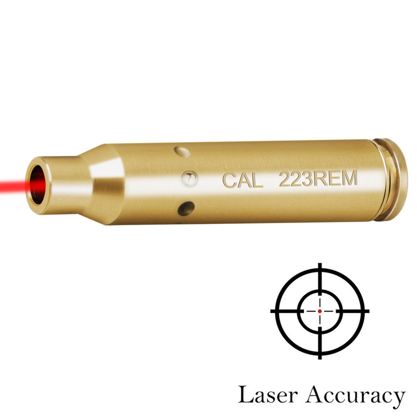 MidTen Bore Sight Cal Red Dot Boresighter for 223 5.56mm with 2 Sets of Batteries
