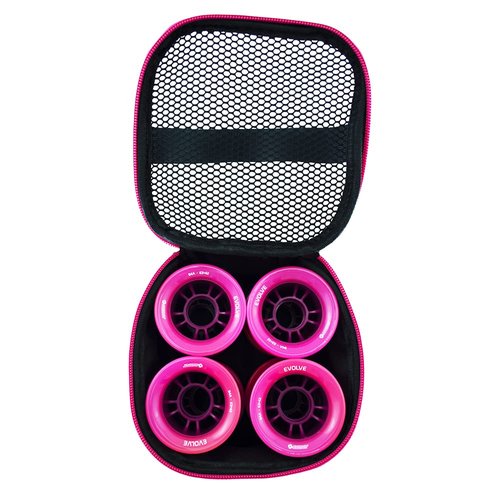 Bont Skates - Quad Roller Skate Wheel Bag Holder - Fits 8 Wheels (Black/Blue)