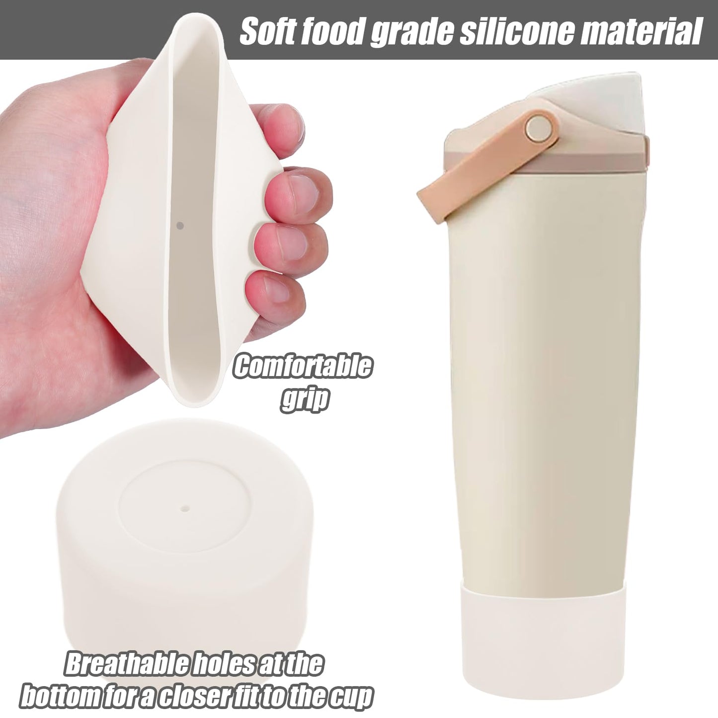 Mity rain 2PCS Protective Silicone Boots for Owala 30oz & 40oz FreeSip Sway
