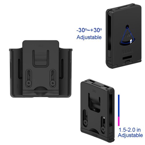 Universal Double Magazine Pouch, 9mm .40 Double Stack Mag. Holder Dual Holster with 1.5''-2'' Belt Clip for Glock Sig sauer S&W Beretta Browning Taurus H&K Most Pistol Mags