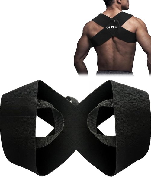 OLITE Fitness Shoulder Straps, Bench Presses, Shoulder Training Straps, Press Lifts, Chest Straight, Straight Back Assist Straps, Open Shoulder Assist Straps Shoulder (XL(75-85kg))