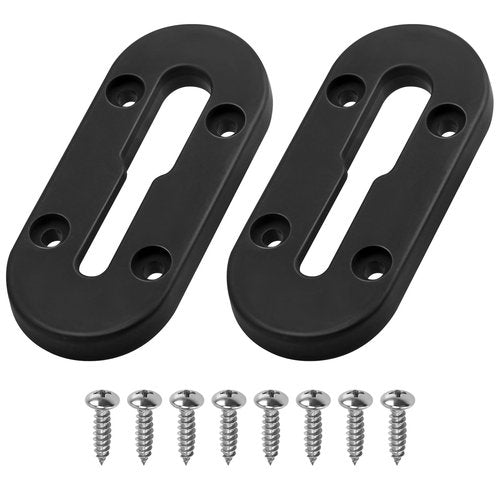 RPBKE Kayak Track, Kayak Track Mount, Kayak Low Profile Track, Kayak Rail Track, Kayak Gear Track Accessories for Fishing Rod Holder, Cup Holder, Anchor Cleats, Paddle Holders (4 in, 4 Holes, 2 Pack)