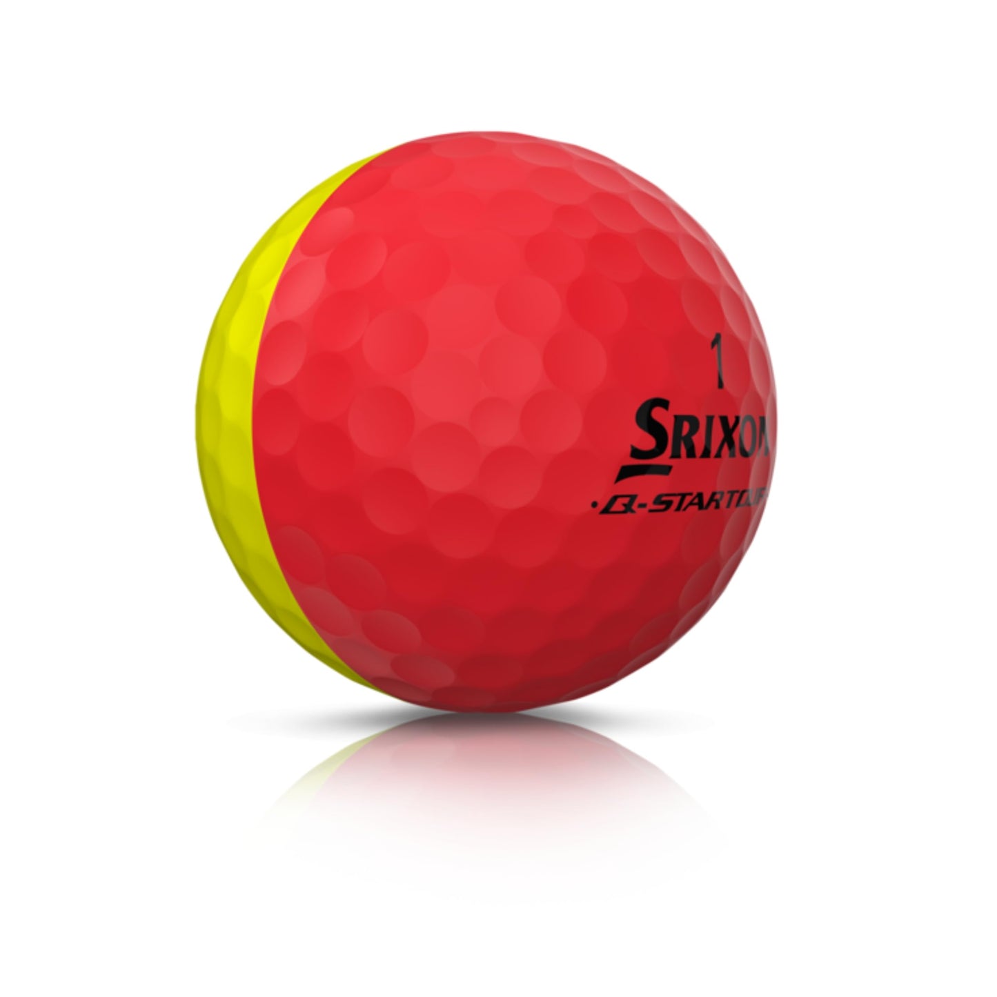 Srixon Q-Star Tour Divide Golf Balls, Red/Yellow