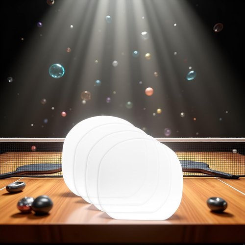 4 Pcs Table Tennis Racket Protective Film, Transparent Table Tennis Rackets Adhesive Protective Film Adhesive Protective Film for Table Tennis Rubber Protector Rackets Maintenance Cover Accessories