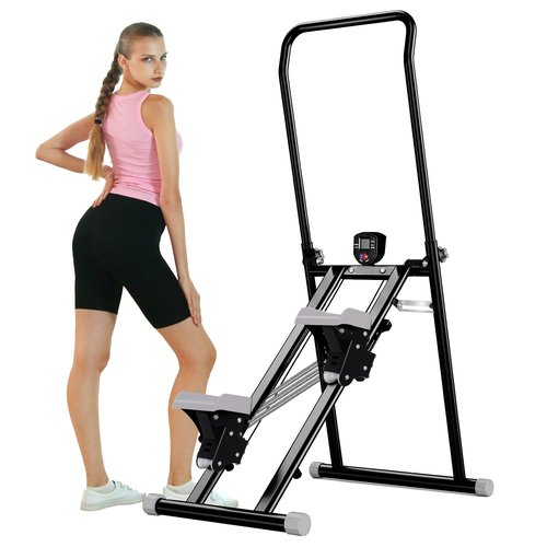 Vyrelis Stair Stepper with 3-Level Adjustable Resistance, Foldable Stair Climber & Vertical Climber for Home Workout,Full Body Cardio Exercise Equipment for Home Gym