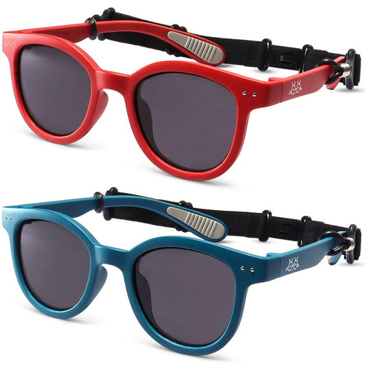 EYEBUDDY Kids Toddler Sunglasses Age 2-4/3-5 Boys Girls Polarized UV Protection Sun Glasses for Age 2-8 (KB9695/Age 3-8/1-Pack, Z08-Kids Sunglasses-Blue)