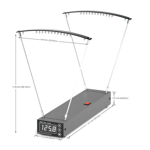 Ballistic Precision Chronograph, Slingshot Bullet Bow Velocity Speed Tester with MPS/FPS Joules Readings