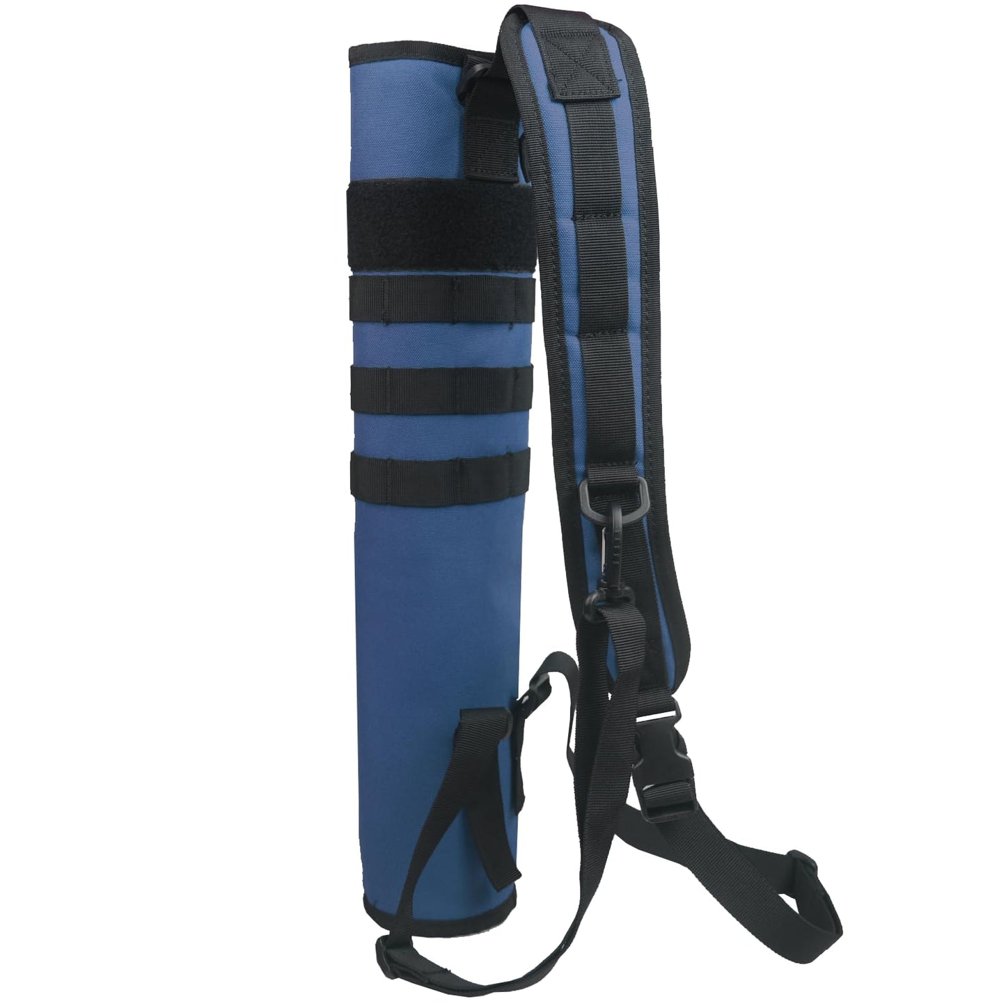 KRATARC Archery Lightweight Back Arrow Quiver Dual Use Foldable Compact Hip Arrows Bag with Molle System Hanged for Target Shooting (Blue, Hold 18~24 arrows