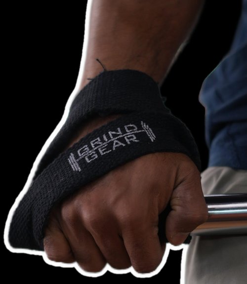 Deadlift Straps, Professional Weight Lifting Wrist Straps, Multipurpose, Heavy Duty Cotton, Black