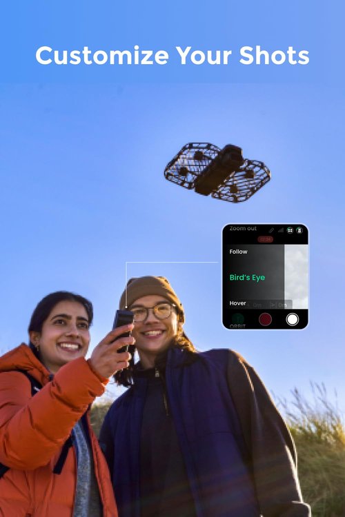 HOVERAir Beacon & Joystick Set – Lightweight Motion Controller with Real-Time Display and Safe Flight Features for Cycling, Travel, and Outdoor Filming