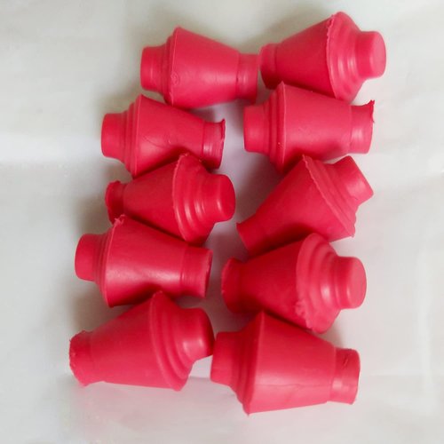 LEONARK Fencing Practice Sword Tips Foil/Epee Rubber Replacement Tips (for Practice Blades only) - Pack of 10 (10 Red Foil Tips)