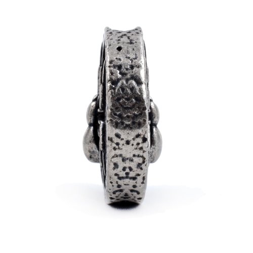 FLAMEDUKE Knife Lanyard Beads - Hand-Cast Pure Copper Paracord Beads for Knives 0.24" Hole Fits 550 Cord & Tactical Gear Knife Bead for EDC, Survival & Men’s Gifts (FD-11S)