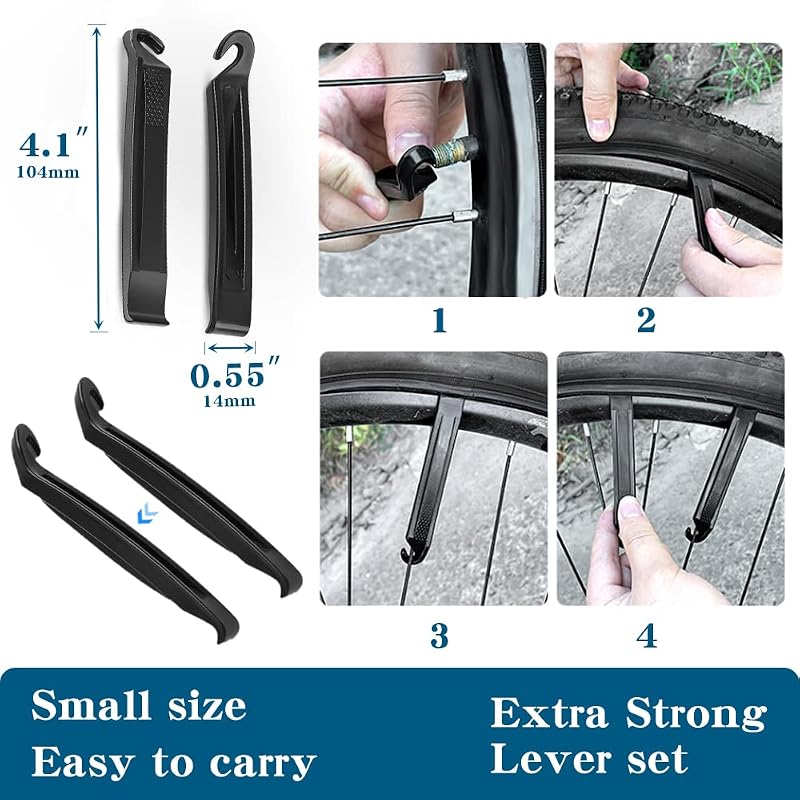 SIMEIQI 27.5 x 1.95 Inch Folding Bicycle Tires – 3mm Puncture-Protection, Two Pack