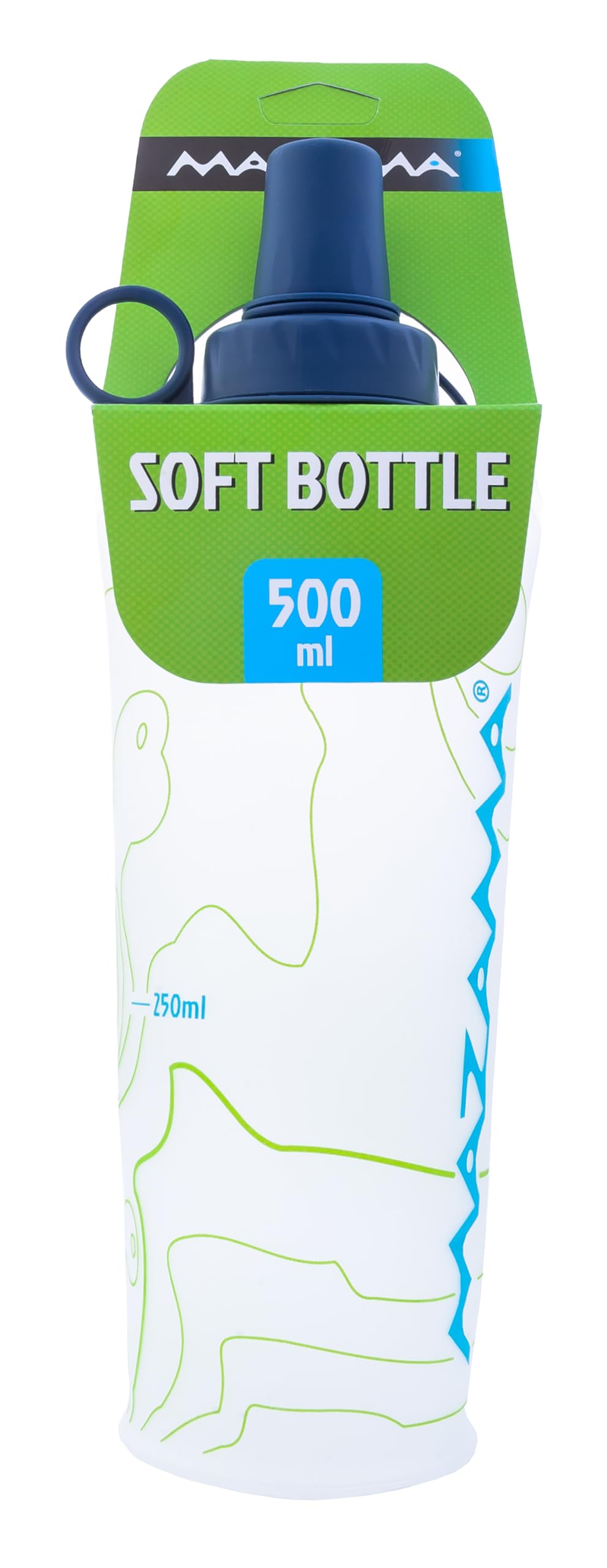 Aquabend Collapsible Soft Water Bottle Leakproof Bite Valve Reusable BPA-Free Ultralight Travel Water Bottle Flask for Running, Gym, Camping, Hiking, Travel, Sports. (500ml) Color May Vary