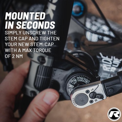 Riesel Design - Headset Stem Top Cap 1-1/8 for MTB Road Mountain Bike - Super Light Weight, UV Resistant, Print, 100% Carbon - Easy Installation - Made in Germany - Donut MK II