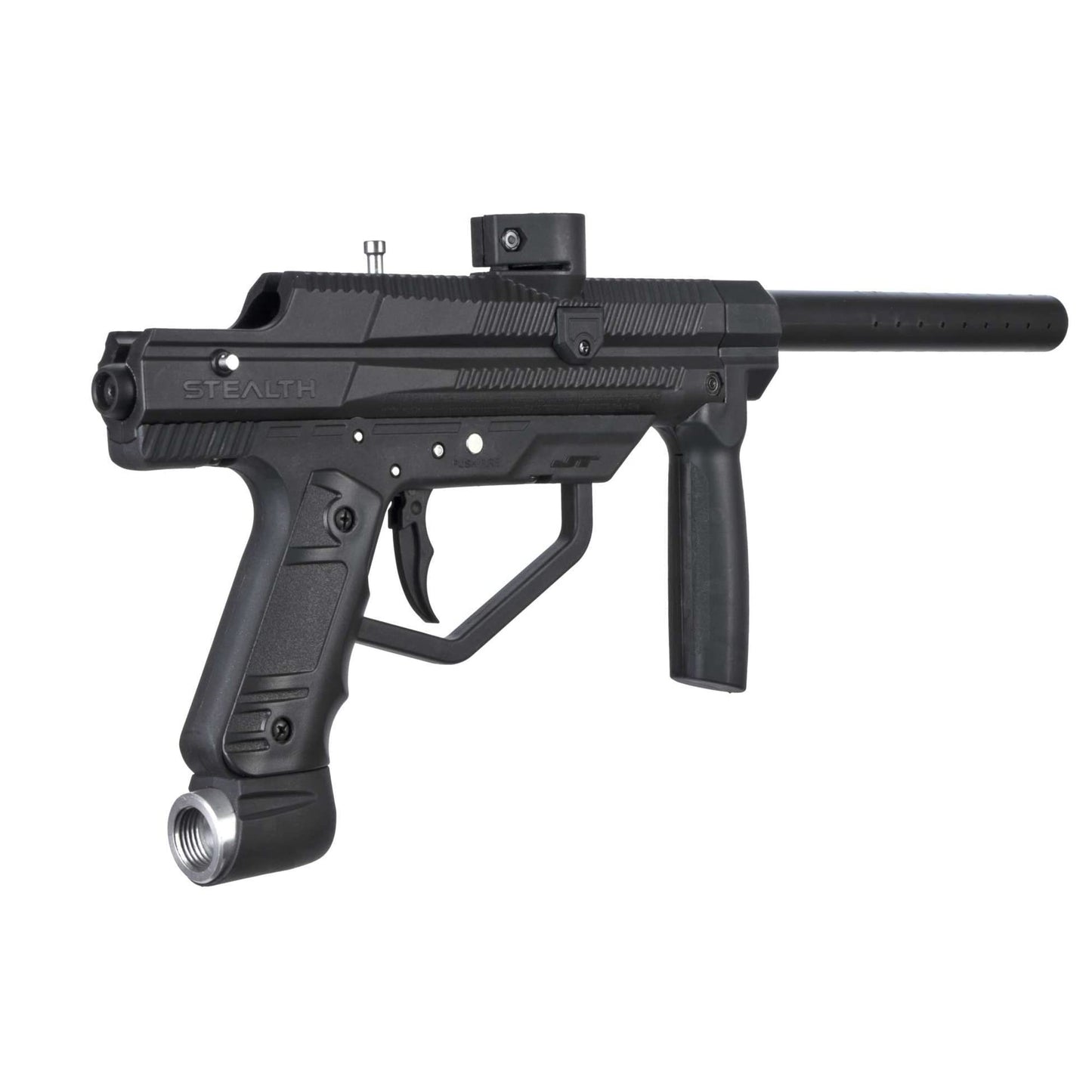 Tippmann JT Stealth Paintball Marker Go PAK w/1K Paintballs, Mask, Loader, Harness, 3 Pods, Pre-Filled CO2 + Adapter