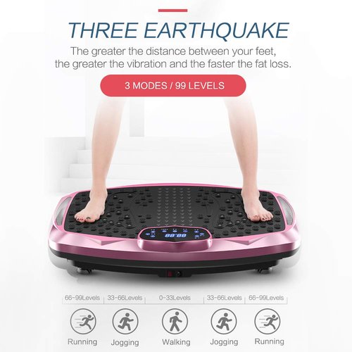 nimto Vibration Plate Exercise Machine Whole Body Workout Vibration Fitness Platform for Home Fitness & Weight Loss + BT + Remote, 99 Levels