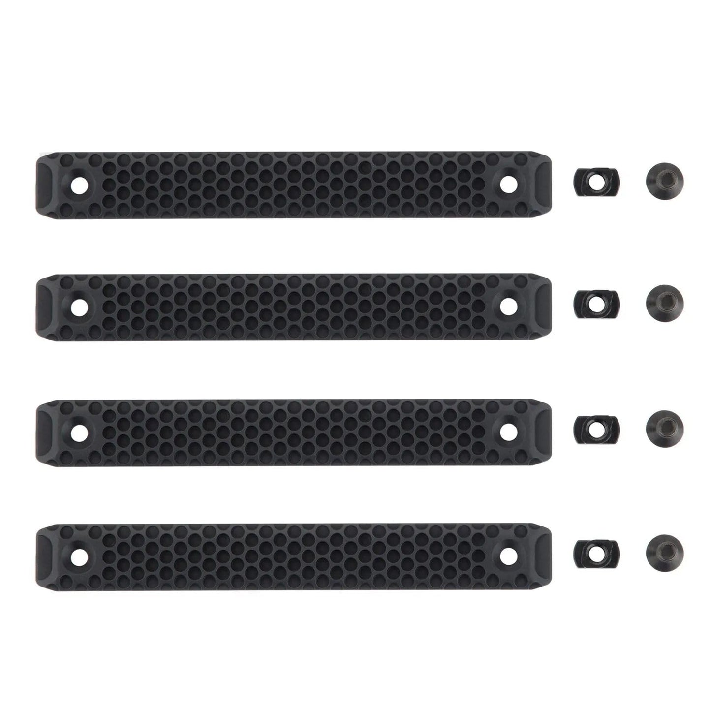 120mm Lightweight Ergonomic Mlok Polymer Rail with 8 T-Nuts & Screws 1 Allen Wrench